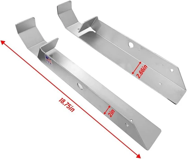 Alt view image 6 of 6 - 488 Aluminum Floor Jack Holder Organizer for Enclosed Race Trailer- Made in USA- Mounted Stabilizer Holds Most Standard Floor Jacks - Secures Floor Jacks from Rolling Around While in Motion