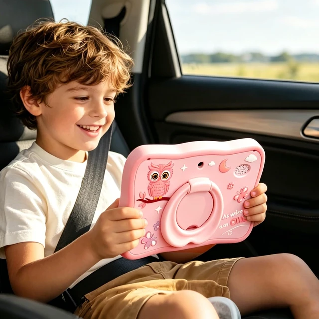 Alt view image 4 of 7 - Kids Tablet, Android 16 Tablet for Kids 7" 4GB 32GB with Drop-proof Case, Pre-installed Offline Learning App, Parental Control WiFi Toddler Tablets for Ages 3-12 with YouTube Google Kids Space