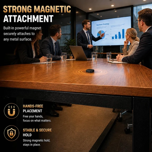 Alt view image 4 of 7 - 136GB (18800H) Magnetic Voice Activated Recorder with AI Noise Reduction