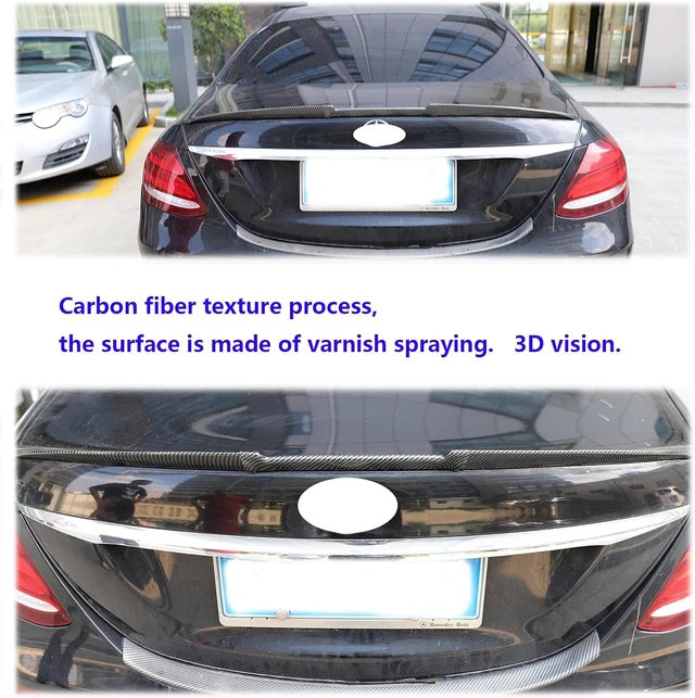 Alt view image 6 of 7 - Compatible with Hyundai Elantra 2016-2020, Sedan Rear Trunk Boot Lip Wing Spoiler Adjustable Car Spoiler,2-Carbon Fiber Look