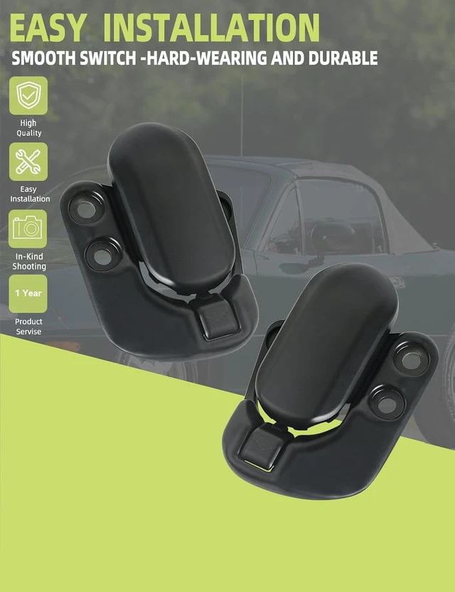 Alt view image 2 of 6 - Soft Top Convertible Roof Latch Lock LH RH (1Pair)