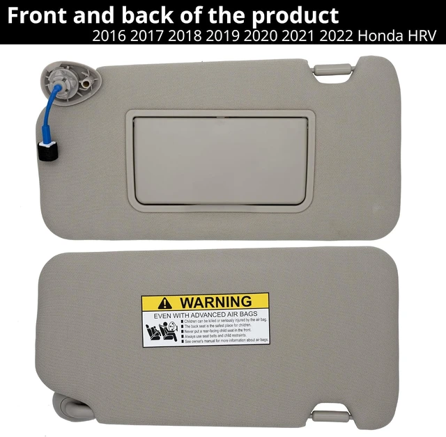 Alt view image 7 of 7 - Sun Visor Fit Honda HRV 2016-2022 Left Driver Side with Light
