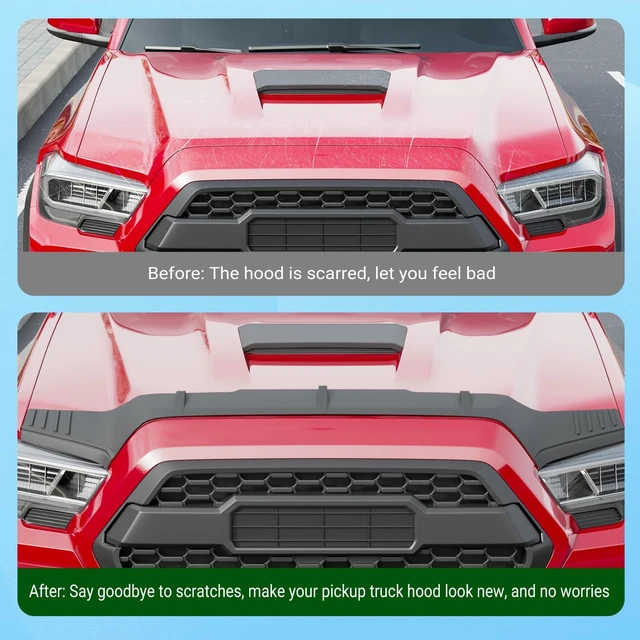Alt view image 3 of 7 - Hood Deflector Compatible with 2016-2023 Toyota Tacoma