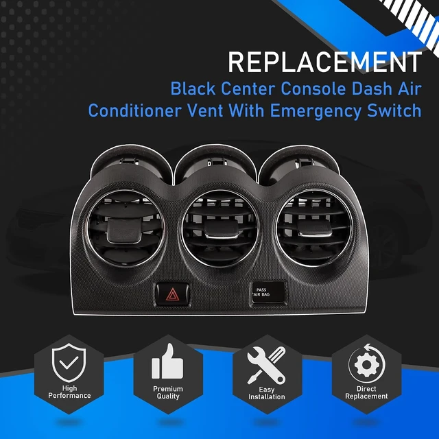 Alt view image 7 of 7 - Center Dash Air Conditioner Vent Compatible with 07-12 Altima