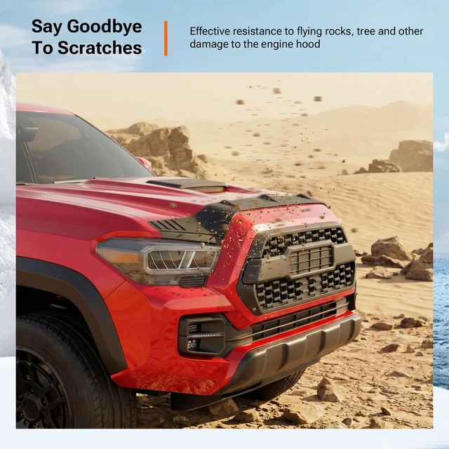 Alt view image 4 of 7 - Hood Protector Compatible with 2016-2023 Toyota Tacoma