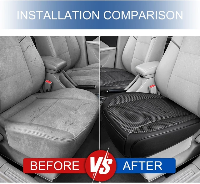 Alt view image 5 of 6 - 2 Pack Black Ventilated Bottom Car Seat Cover