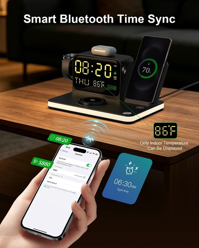 Alt view image 6 of 7 - 7-in-1 Wireless Charging Station 25W Qi2.2 Charger for Device
