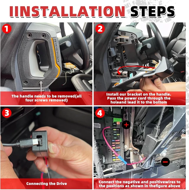 Alt view image 7 of 7 - Magnetic Phone Holder with Charging C Port for Ford Bronco 2021-2026