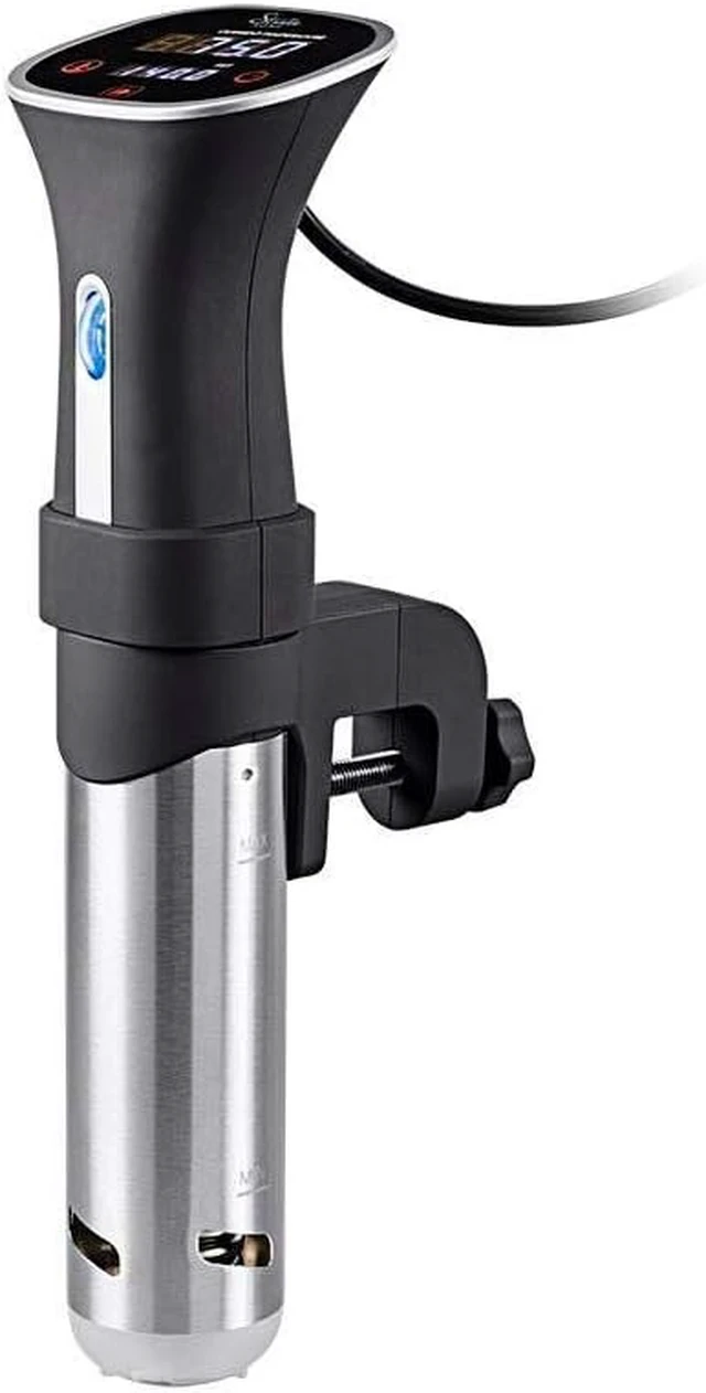 Alt view image 2 of 6 - Sous Vide Immersion Cooker 800W - With Adjustable Clamp And Digital LED Touch Screen, Easy To Clean, Black and Silver - Strata Home Collection