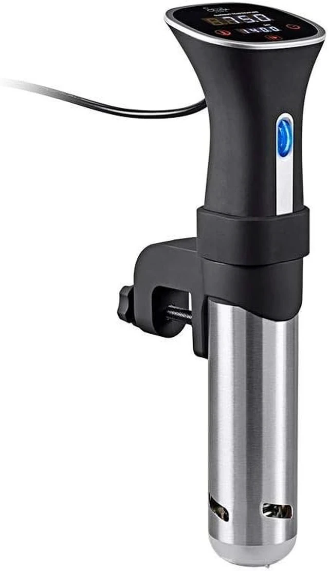 Alt view image 4 of 6 - Sous Vide Immersion Cooker 800W - With Adjustable Clamp And Digital LED Touch Screen, Easy To Clean, Black and Silver - Strata Home Collection