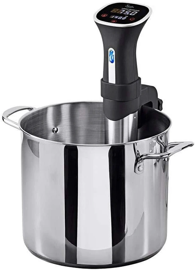 Alt view image 5 of 6 - Sous Vide Immersion Cooker 800W - With Adjustable Clamp And Digital LED Touch Screen, Easy To Clean, Black and Silver - Strata Home Collection