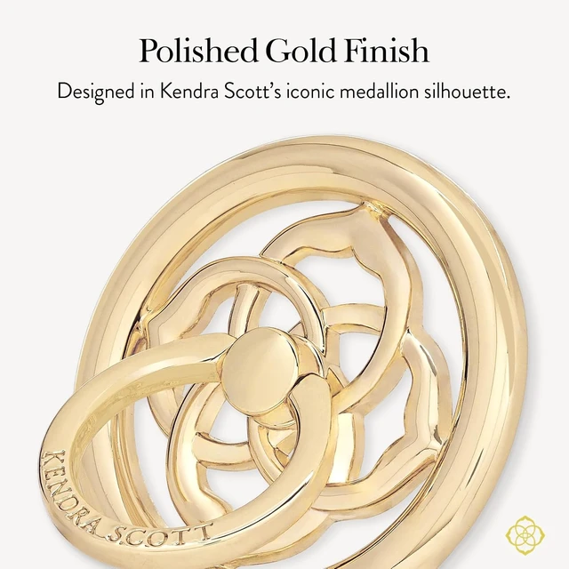Alt view image 2 of 6 - Magnetic Phone Ring Grip with Stand - Gold Medallion