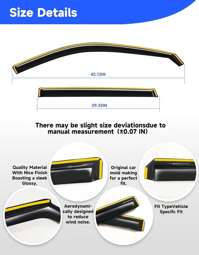 Alt view image 7 of 7 - in-Channel Window Visors Rain Guards for Honda CR-V CRV 2023-2026