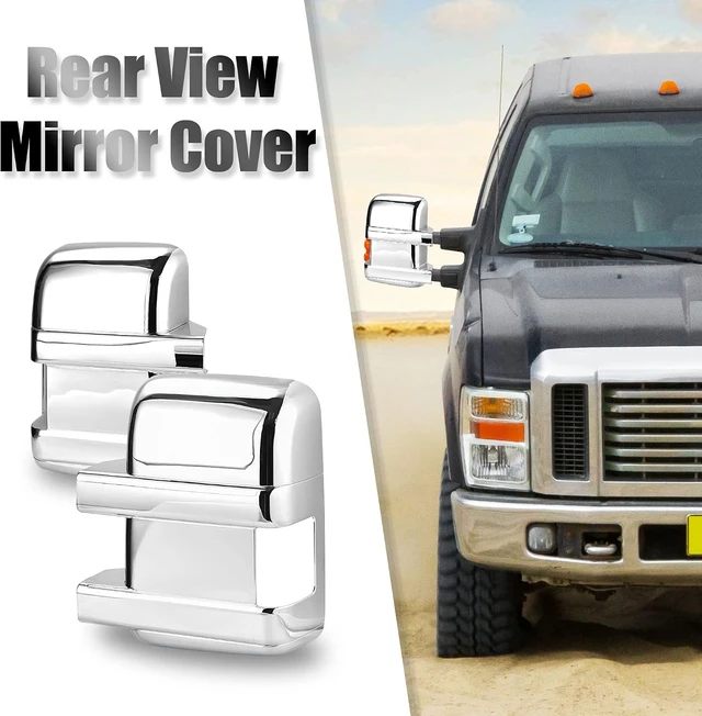 Alt view image 2 of 6 - Side Door Full Mirror Covers for Ford F250 F350 F450 2008-2016