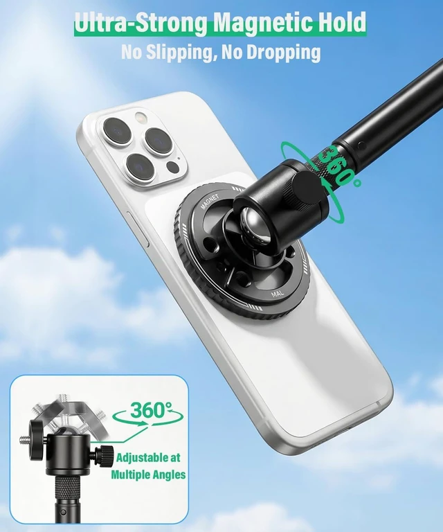 Alt view image 4 of 7 - Golf Tripod Monopod, 47" Selfie Stick for Golf Swing Training & Recording