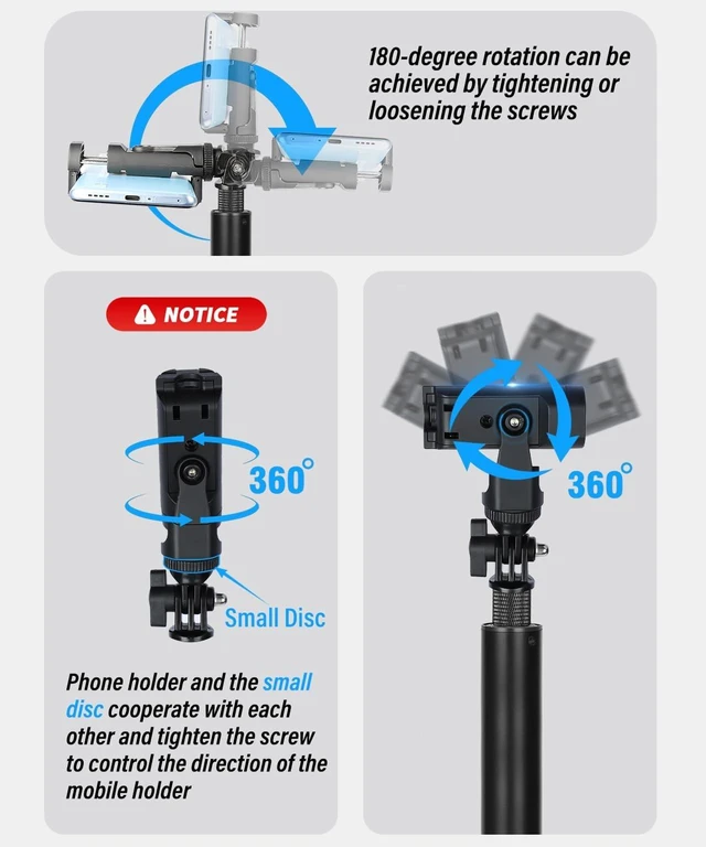 Alt view image 6 of 7 - Golf Tripod Monopod, 47" Selfie Stick for Golf Swing Training & Recording