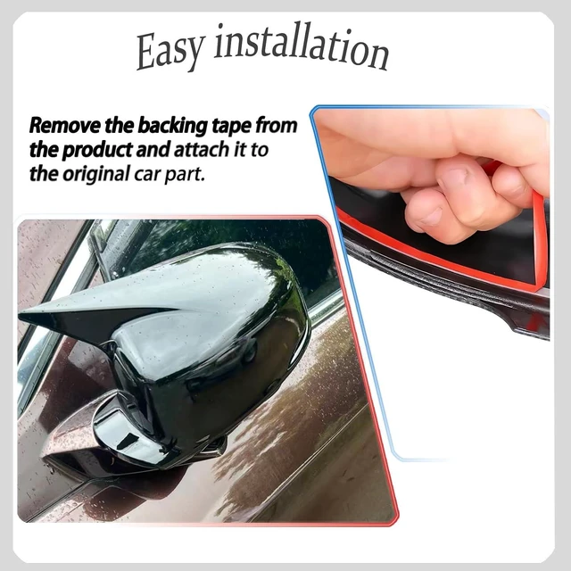 Alt view image 6 of 7 - Side Mirror Cover,for 9TH Honda Accord 2013 2014 2015 2016 2017, Bright Black Side Rear Mirror Covers Body Kit Accessories for CarsDesigned for Models with Turn Signals