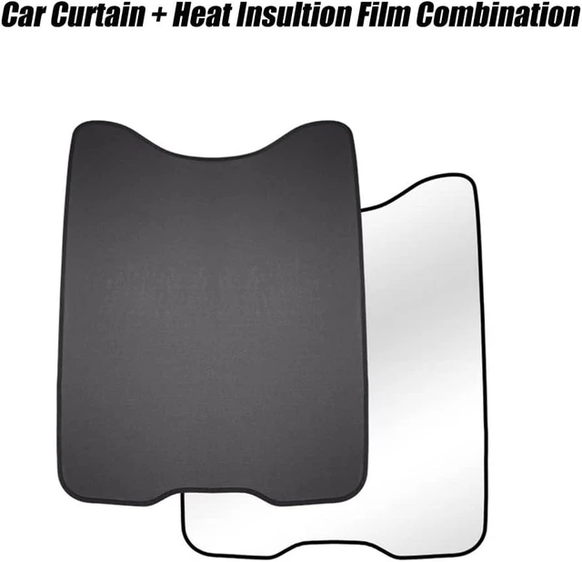 Alt view image 2 of 7 - for Ford Mustang 2021 2022 2023 2024 2025 Mach E Sunshade, Mach-E Accessories,Foldable Glass Roof Sunshade with Sunroof Reflective Covers,Blocks 99% UV Rays and Keep Cool(Black)