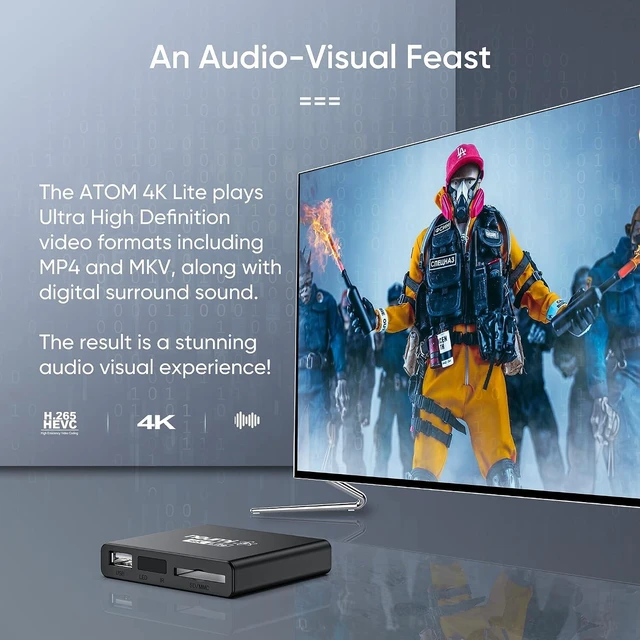 Alt view image 3 of 7 - NEUMI Atom 4K Lite Digital Trigger Media Player for USB Drives and SD Cards