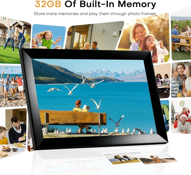 Alt view image 3 of 7 - 32GB Frameo 10.1 Inch Digital Picture Frame 1280x800 HD IPS