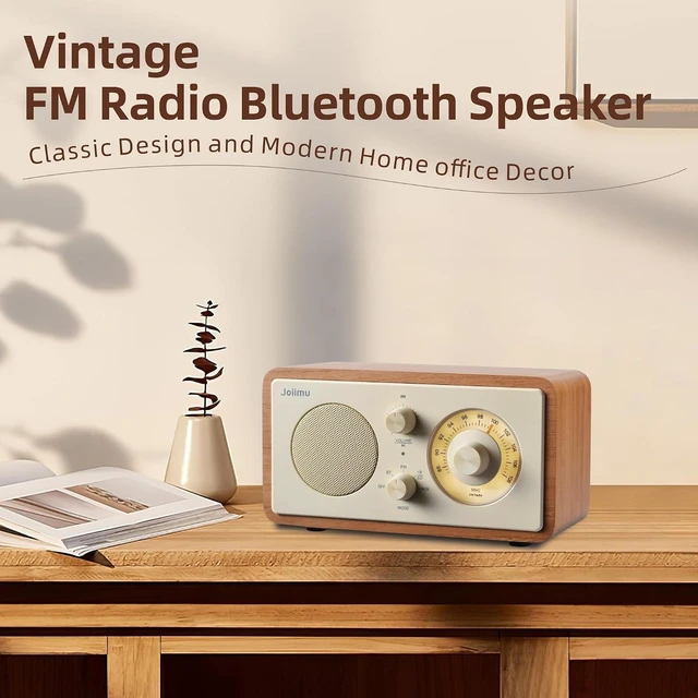 Alt view image 2 of 7 - Vintage Small Radio Bluetooth Speaker for Home Office Kitchen Decor