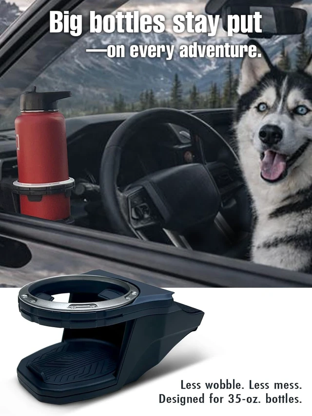 Alt view image 3 of 6 - Cup Holder Beverage Holder, Tacoma & 4RUNNER, Cup Console for Tacoma (N400, 2024+ Model Year) and 4Runner (N500, 2025+ Model Year) Accessories