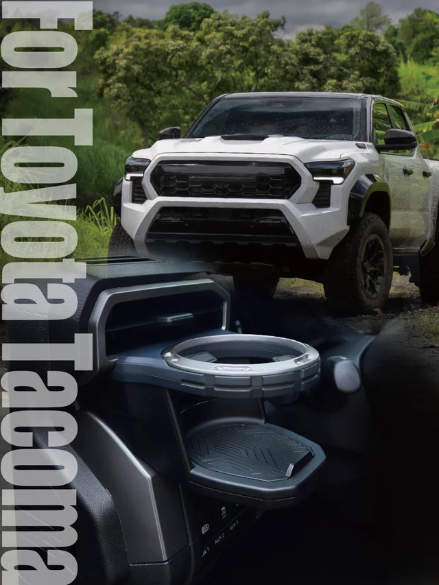 Alt view image 2 of 6 - Cup Holder Beverage Holder, Tacoma & 4RUNNER, Cup Console for Tacoma (N400, 2024+ Model Year) and 4Runner (N500, 2025+ Model Year) Accessories