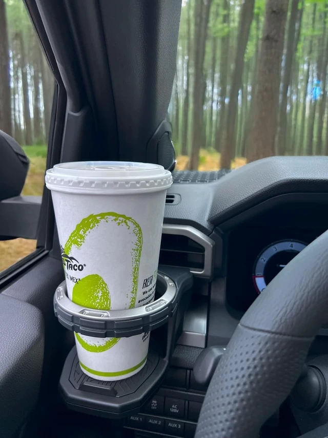 Alt view image 5 of 6 - Cup Holder Beverage Holder, Tacoma & 4RUNNER, Cup Console for Tacoma (N400, 2024+ Model Year) and 4Runner (N500, 2025+ Model Year) Accessories