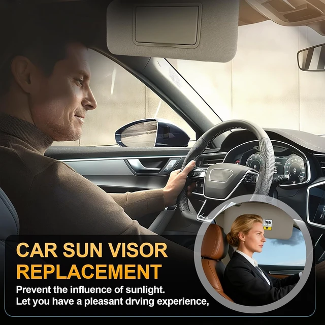 Alt view image 3 of 7 - Sun Visor Driver Side for 2016-2022 HR-V EX-L EX LX Sport, Gray, Left Side Car Visor with Light Mirror,Replacement#83230-T7W-A12ZA 83280-T7W-A11ZA