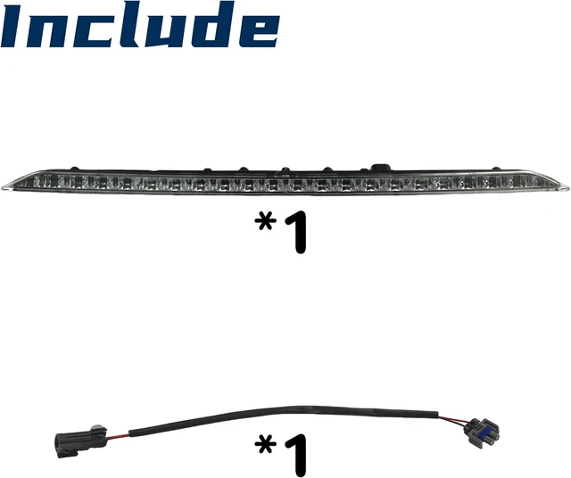 Alt view image 2 of 6 - Third Brake Light 3rd Brake Light Assembly fit for Ford Edge 2015-2024