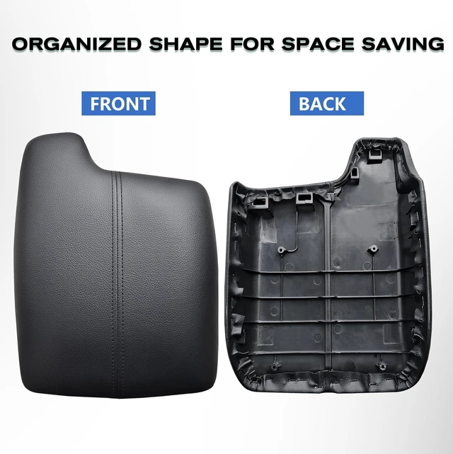Alt view image 2 of 6 - Center Console Lid Compatible with Honda Accord 2013-2017 (Black)