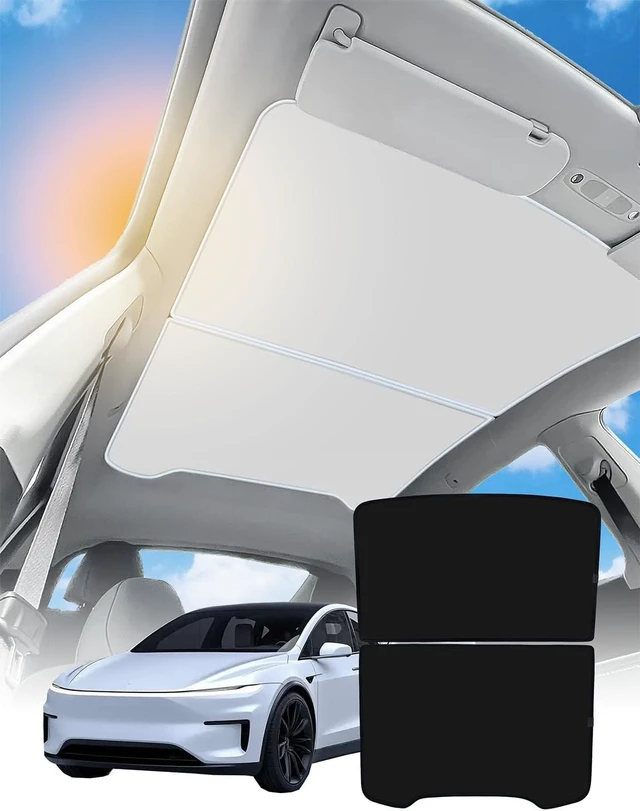Alt view image 7 of 7 - Sunshade Roof, for Tesla Model Y Juniper, 2025-2026 Refresh, Black