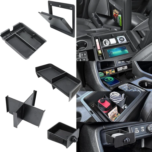 Main image of 5PCS Center Console Organizer Compatible with 2023-2026 Honda Pilot/2026 Honda Passport Drawer Storage Tray Armrest Divider Tray &Insert Hidden Storage Box Interior Accessories