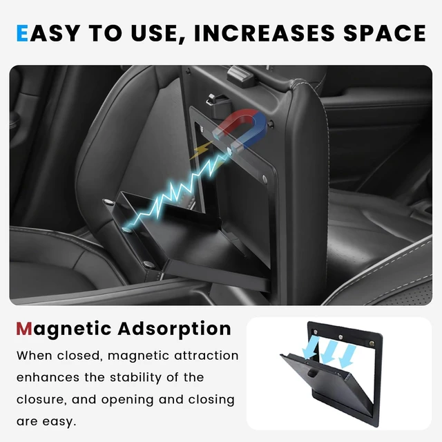 Alt view image 6 of 7 - 5PCS Center Console Organizer Compatible with 2023-2026 Honda Pilot/2026 Honda Passport Drawer Storage Tray Armrest Divider Tray &Insert Hidden Storage Box Interior Accessories
