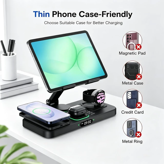 Alt view image 5 of 7 - Wireless Charger for Devices, Not for Galaxy Watch 9/ Watch Ultra 2