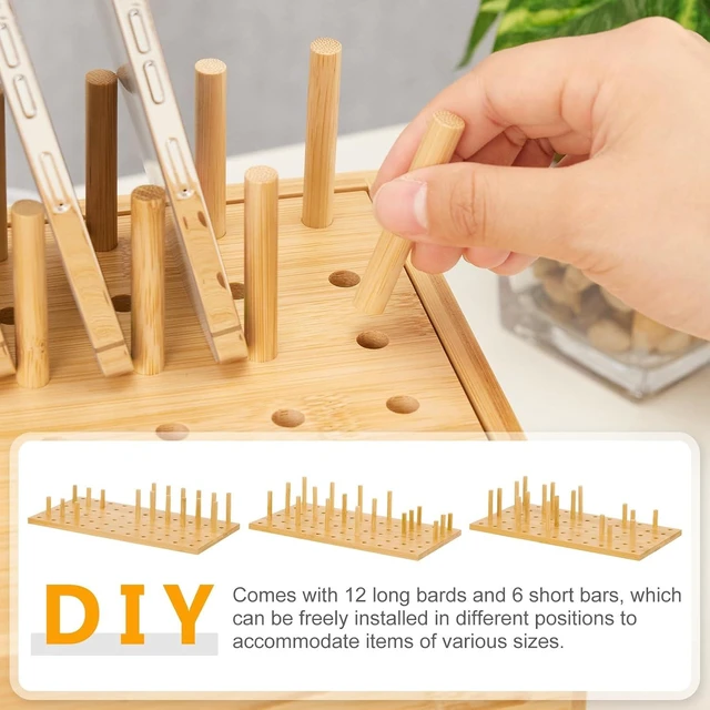 Alt view image 4 of 7 - Office Charging Station Organizer: 2 Layer Charger Holder (Natural)