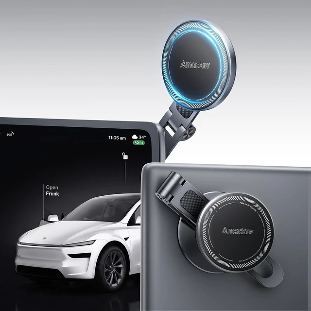 Main image of Tesla Phone Mount with Tesla-Matched Material, Strong Magnetic Hold
