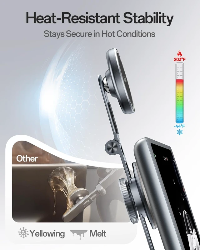 Alt view image 6 of 7 - Tesla Phone Mount with Tesla-Matched Material, Strong Magnetic Hold