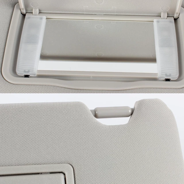 Alt view image 5 of 7 - PEVEST Sun Visor with Lights&Mirror LH Driver Side-Platinum Gray Interior for Honda HR-V EX-L/EX/LX/Sport 2016-2022