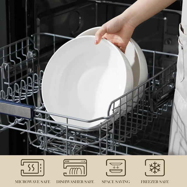 Alt view image 4 of 7 - Large Serving Bowls, 114 OZ(10") Ceramic Salad Bowls Set of 2