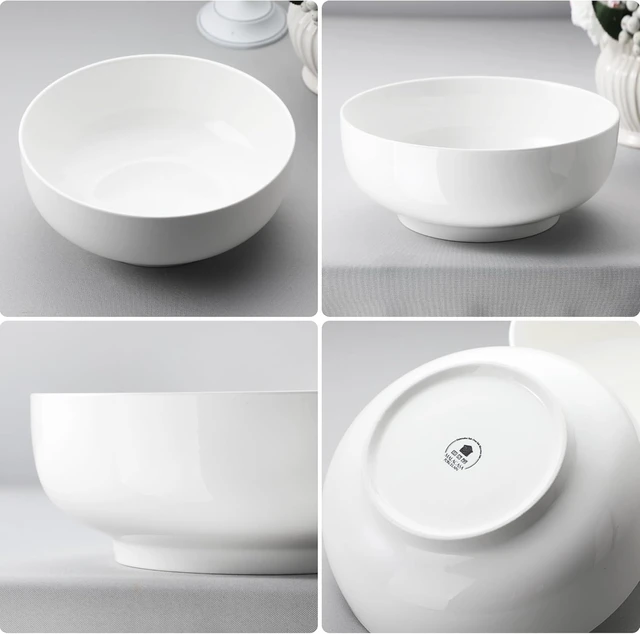 Alt view image 6 of 7 - Large Serving Bowls, 114 OZ(10") Ceramic Salad Bowls Set of 2