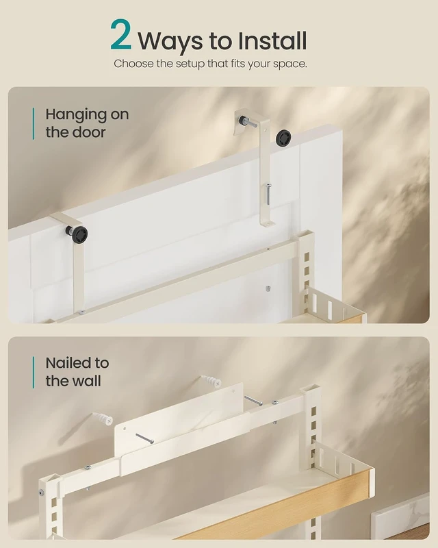 Alt view image 3 of 6 - 6-Tier Over the Door Pantry Organizer, Adjustable Spice Rack