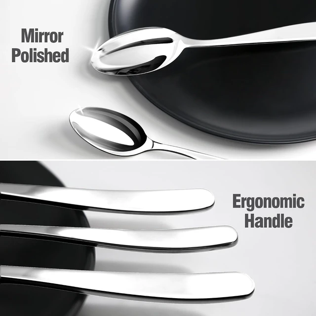 Alt view image 4 of 7 - 18/10 Silverware Set for 8, 40 Piece Stainless Steel Flatware Set Cutlery