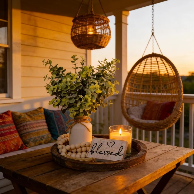 Alt view image 7 of 7 - Rustic Modern Farmhouse Decor Set of 6 for Your Living Room