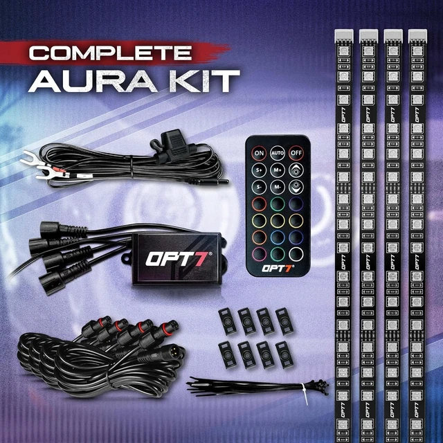 Alt view image 2 of 7 - Aura RGB Halo Accent Lights for Dodge Challenger 2008-2023