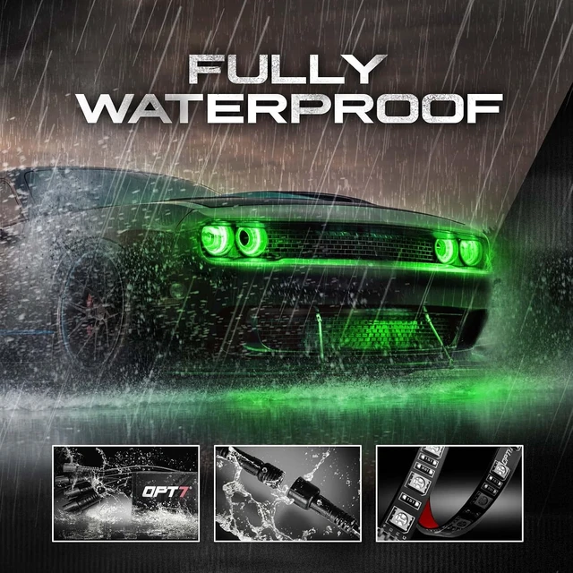 Alt view image 4 of 7 - Aura RGB Halo Accent Lights for Dodge Challenger 2008-2023