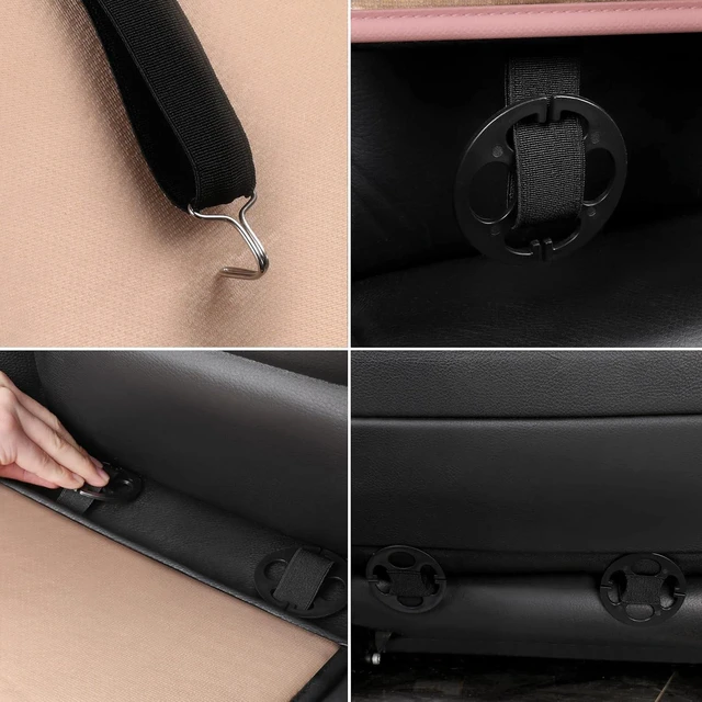Alt view image 7 of 7 - Universal Front Leather Car Seat Covers Pink 2 Pcs Luxury Seat Covers, Anti-Slip Waterproof Auto Driver Cushions Fit SUV Pickup Van Sedan, Chevy Silverado GMC Sierra Dodge Ram Tacoma Ford