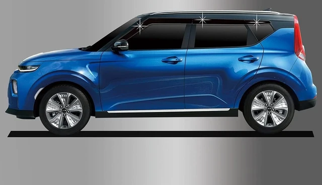 Alt view image 4 of 5 - AUTOCLOVER Tape-On Rain Guards Window Visors 6 Pcs Set for Kia Soul 2020 2021 2022 2023 2024 2025 / Window Deflectors, Out-Channel Vent Shades (Smoked)