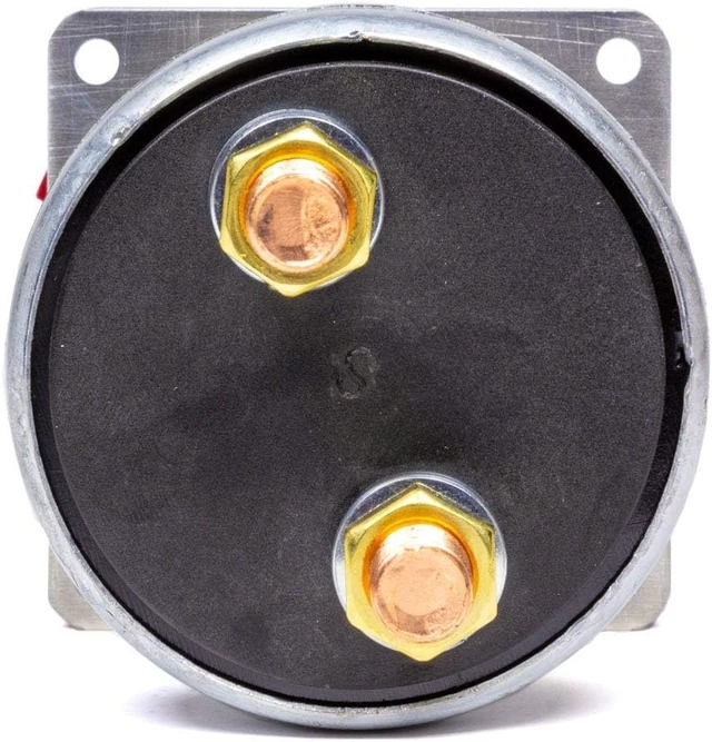 Alt view image 3 of 4 - 55-010 Red 2-1/2" High x 2-1/2" Wide Handle Battery Master Disconnect Switch with Black Mounting Panel