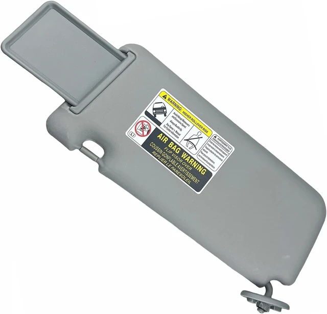 Alt view image 5 of 6 - Sun Visor Pair Only Compatible with Toyota RAV4 2004 2005 (Color Gray)
